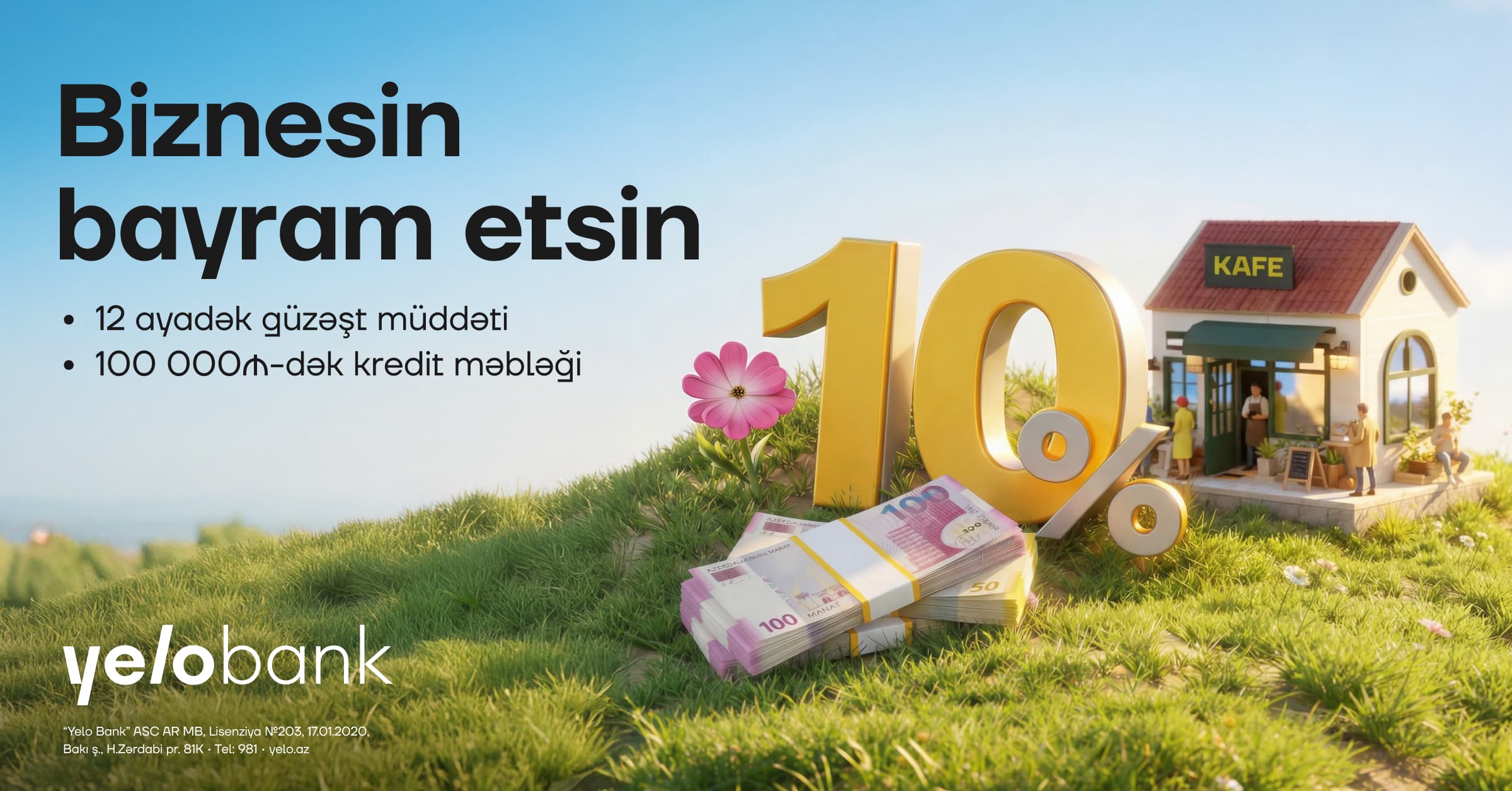 Yelo Bank-dan mikro bizneslər üçün bahar kampaniyası! - Şəkil 1