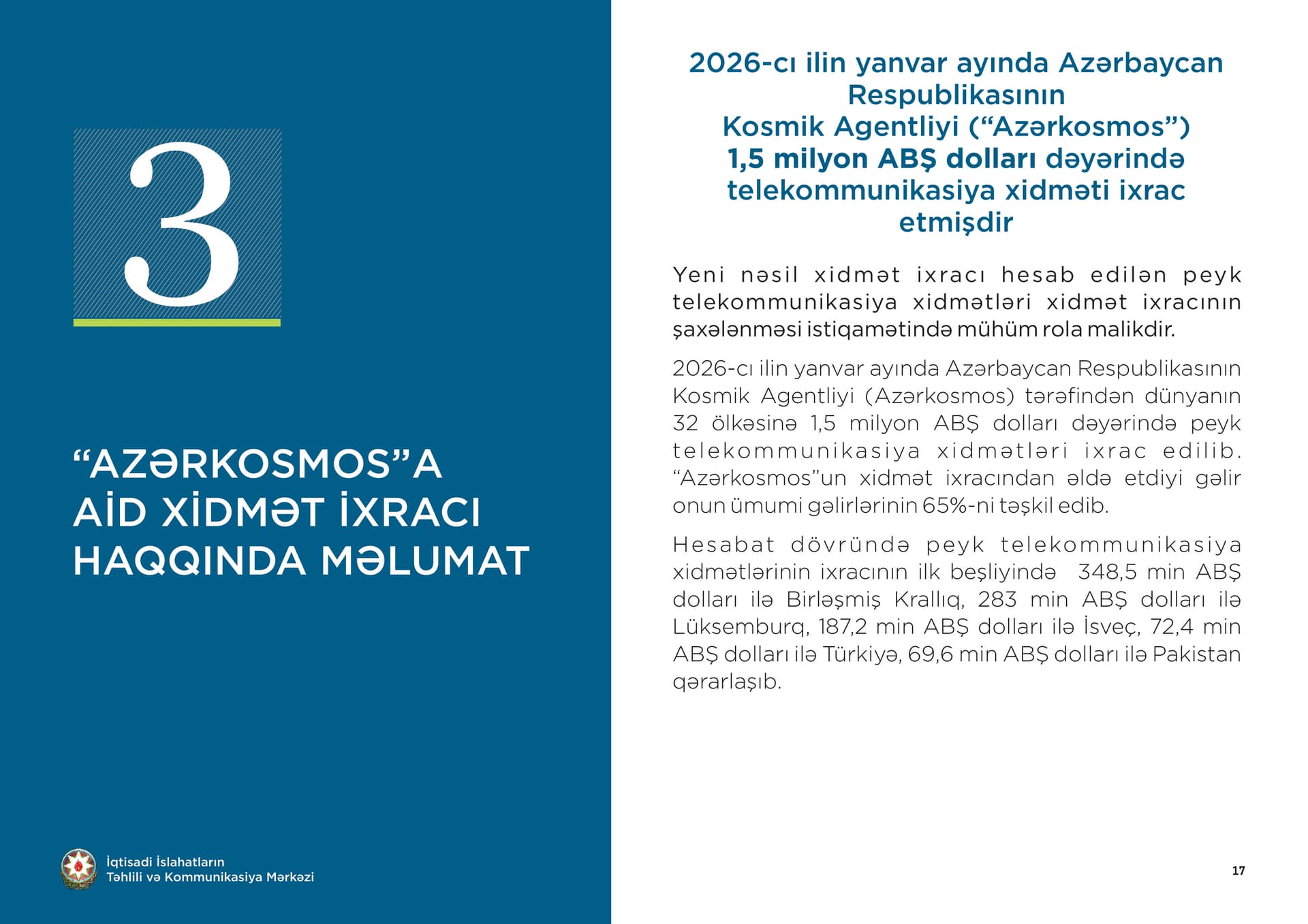 İxrac icmalı” 2026-cı ilin Yanvar Buraxılışı Dərc Olundu - Şəkil 2