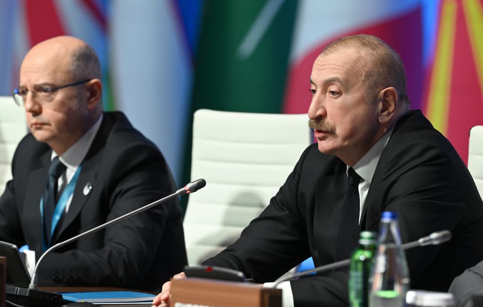 Prezident İlham Əliyev Cənub Qaz Dəhlizi Məşvərət Şurası çərçivəsində nazirlərin 12-ci və Yaşıl Enerji Məşvərət Şurası çərçivəsində nazirlərin 4-cü iclaslarında çıxış edib - Şəkil 4