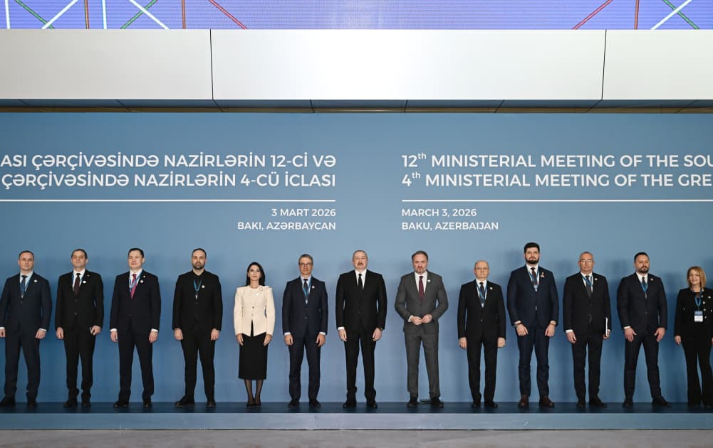 Prezident İlham Əliyev Cənub Qaz Dəhlizi Məşvərət Şurası çərçivəsində nazirlərin 12-ci və Yaşıl Enerji Məşvərət Şurası çərçivəsində nazirlərin 4-cü iclaslarında çıxış edib - Şəkil 21