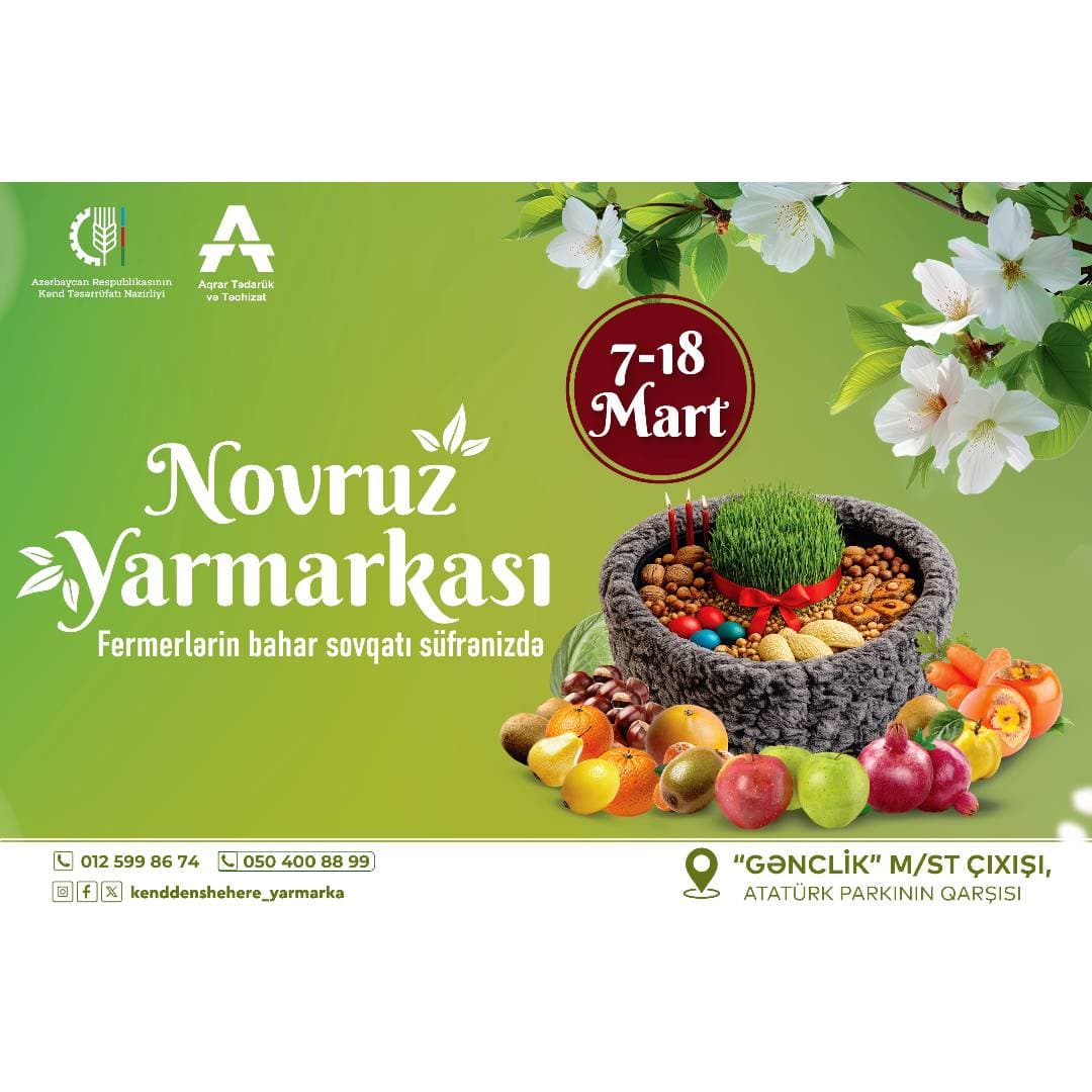 Bakıda “Kənddən Şəhərə” Novruz yarmarkası təşkil olunacaq