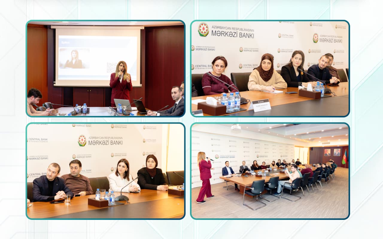 Azərbaycan Mərkəzi Bankı media nümayəndələri üçün “Rəqəmsal maliyyə ekosistemi” mövzusunda təlim keçirib