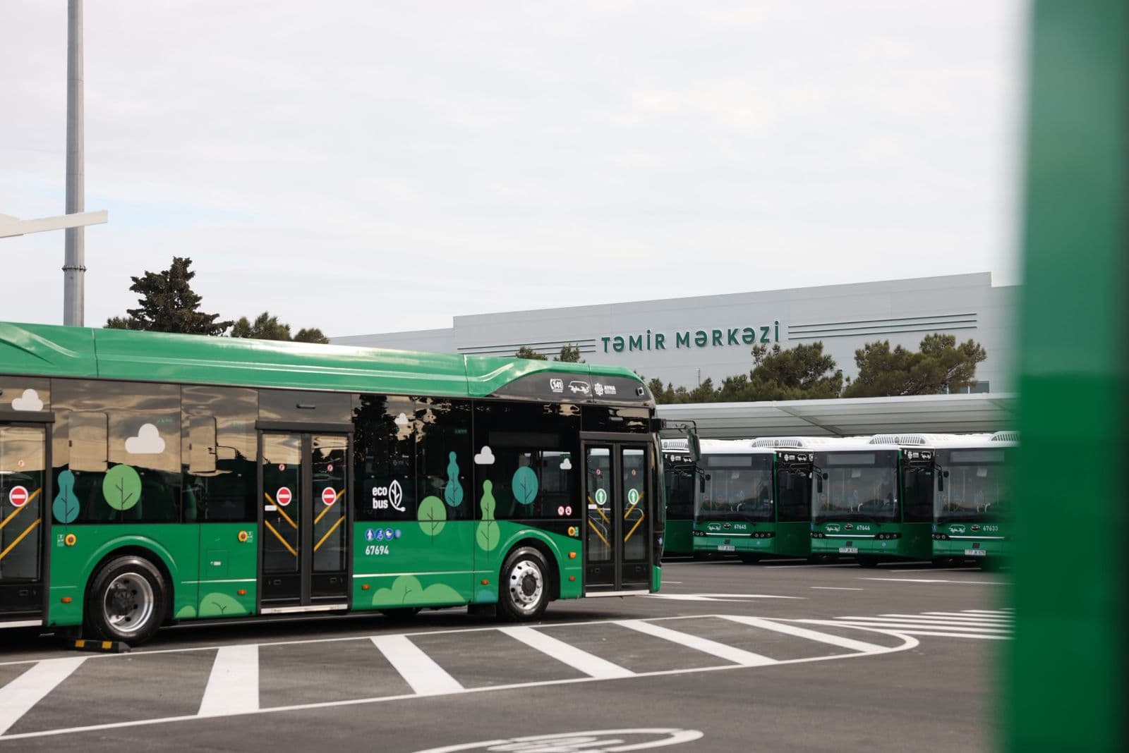 Bakı şəhərində “Albalılıq elektrik avtobus deposu” istifadəyə verilib - Şəkil 1