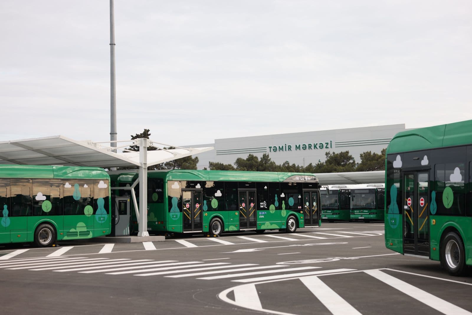 Bakı şəhərində “Albalılıq elektrik avtobus deposu” istifadəyə verilib - Şəkil 5