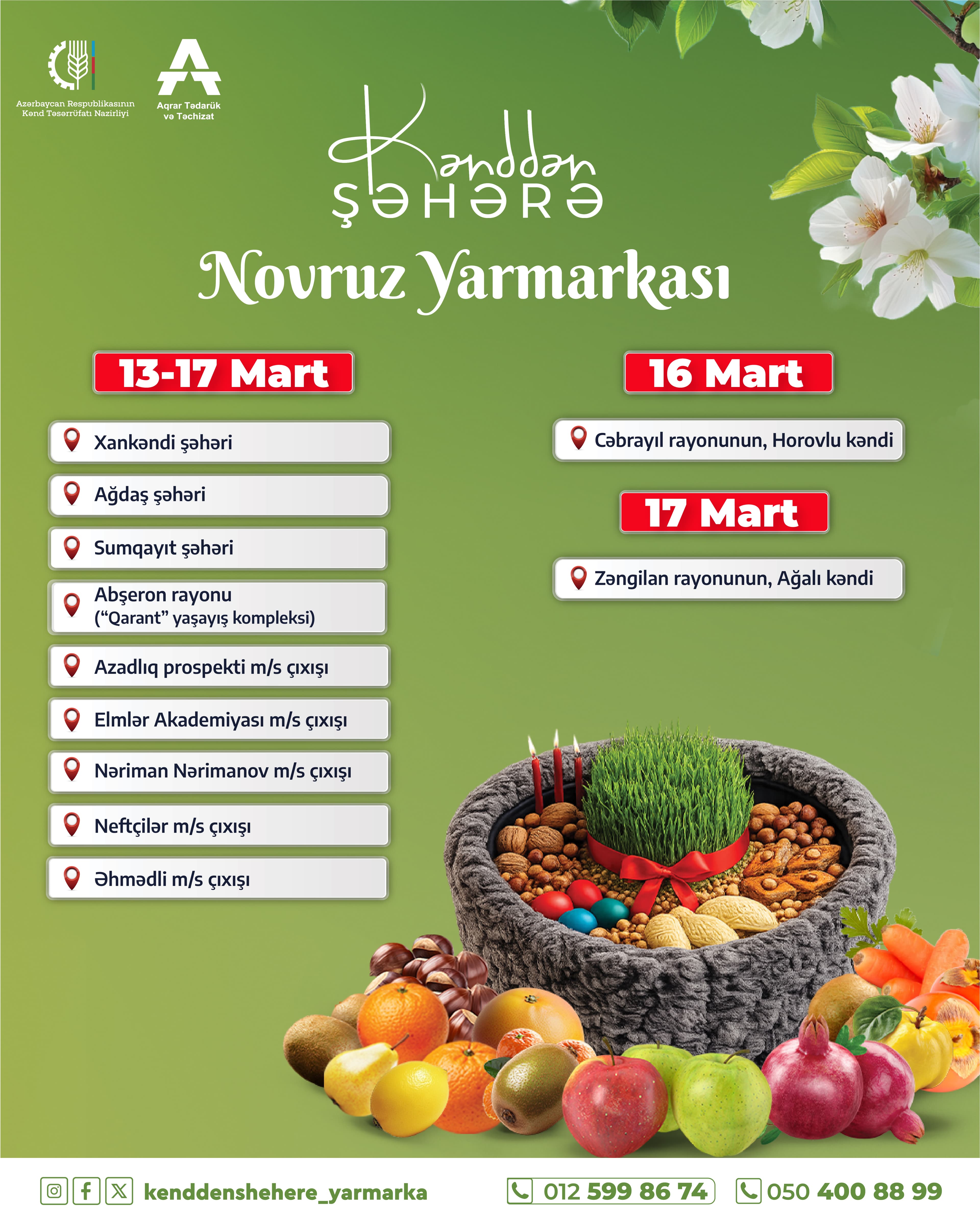 “Kənddən Şəhərə” Layihəsi Çərçivəsində Novruz Yarmarkaları Başlayır - Şəkil 1
