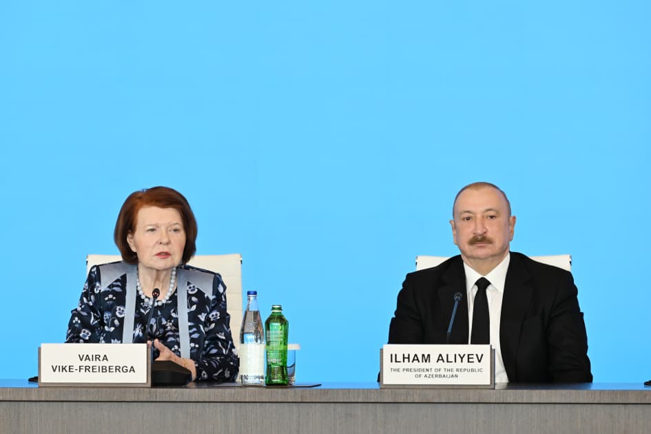 Prezident İlham Əliyev XIII Qlobal Bakı Forumun açılış mərasimində çıxış edib - Şəkil 1