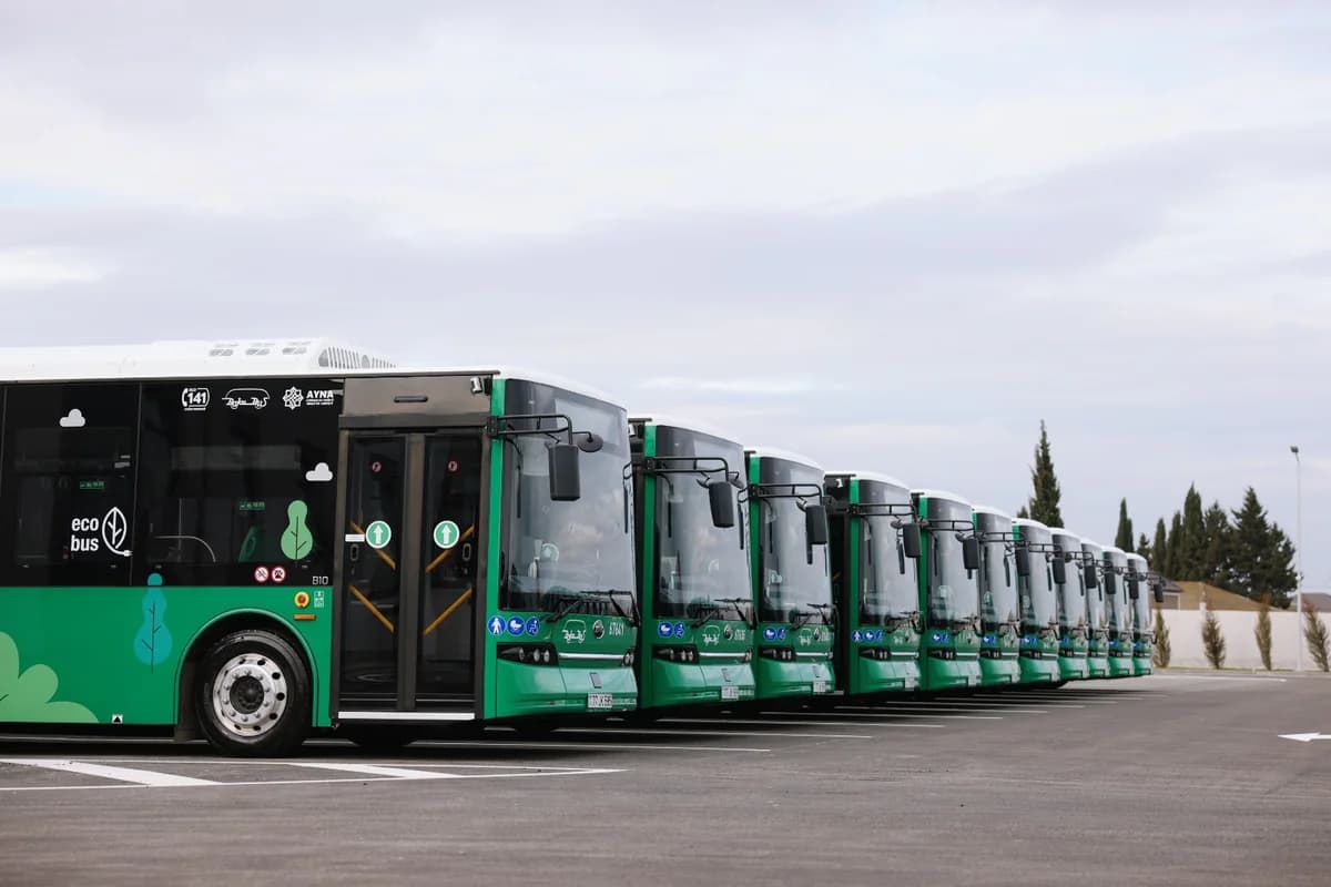 Paytaxtda elektrikli avtobuslar istifadəyə verilib