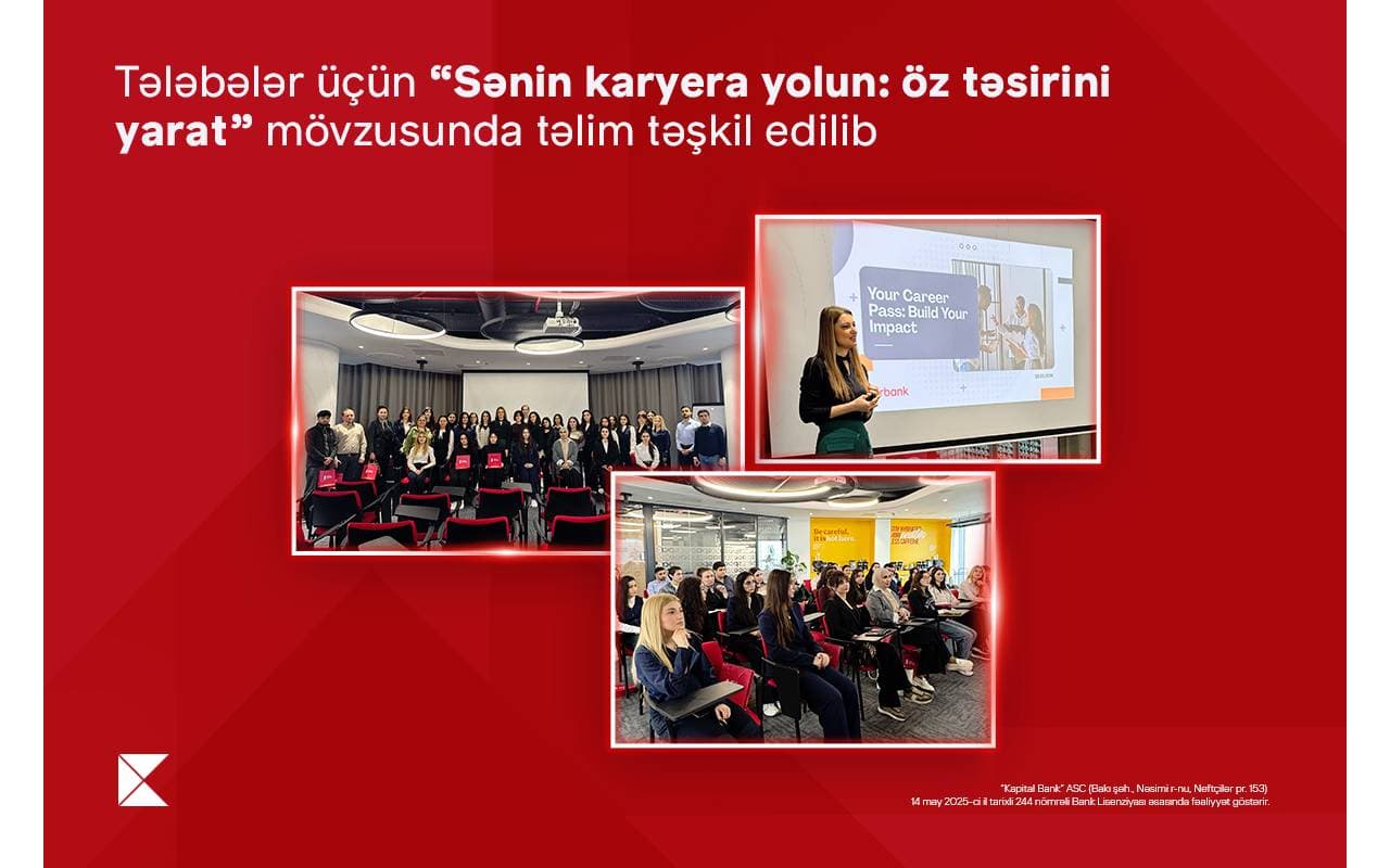 Təhsil kreditindən yararlanan tələbələr üçün “Sənin karyera yolun: öz təsirini yarat” mövzusunda təlim keçirilib