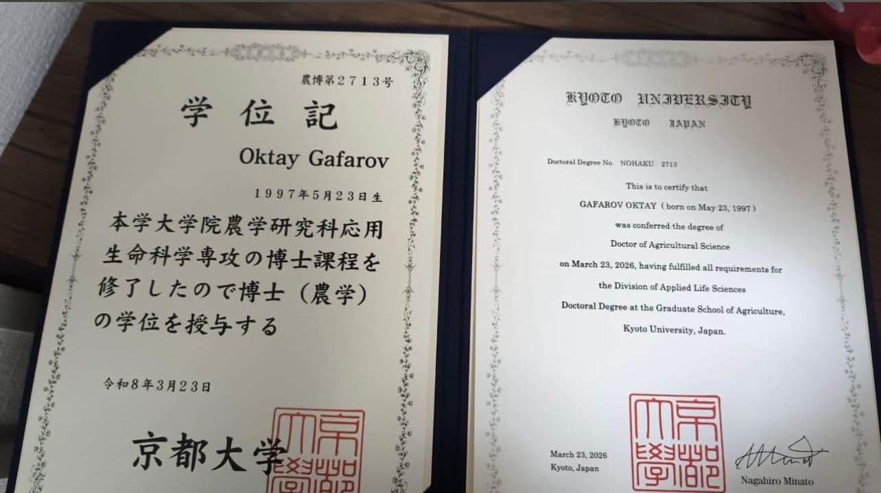 Oqtay Qafarov: “Kyoto Universitetində Tətbiqi Həyat Elmləri kənd təsərrüfatının elmi və texnoloji üzünü formalaşdırır” - Şəkil 1