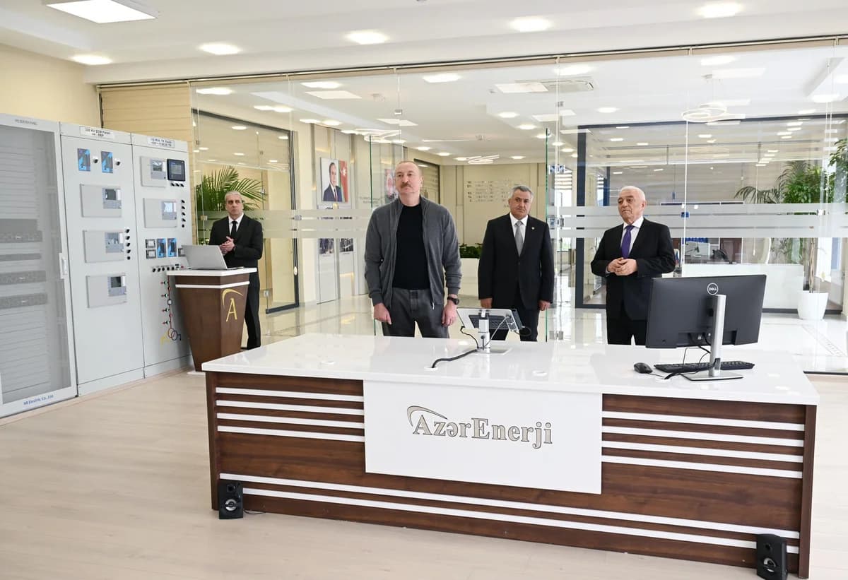 Prezident İlham Əliyev "Abşeron" Batareya Enerji Saxlanc Mərkəzinin açılışında iştirak edib