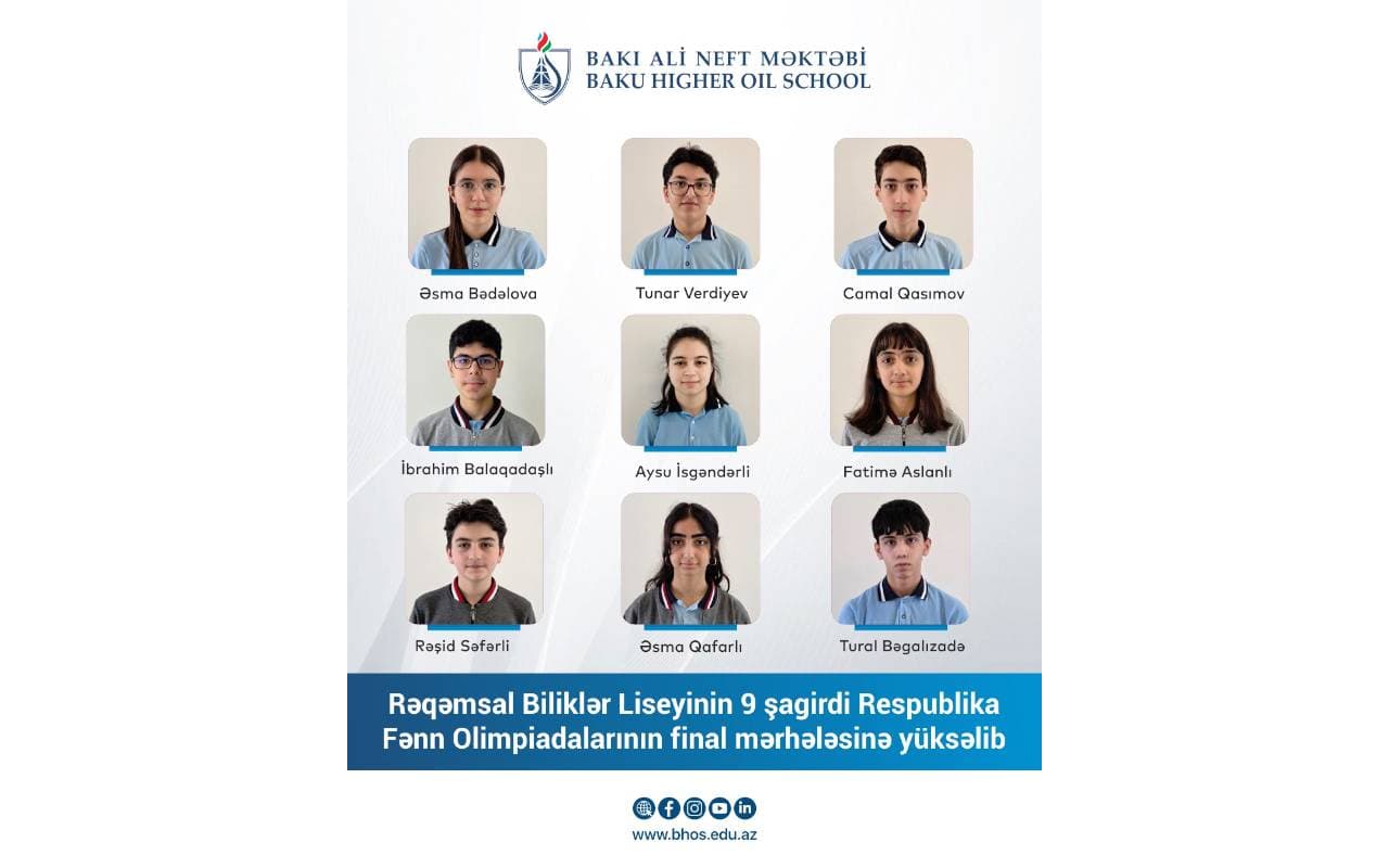 İnformatika və riyaziyyat üzrə güclü nəticə – 9 şagird finalda