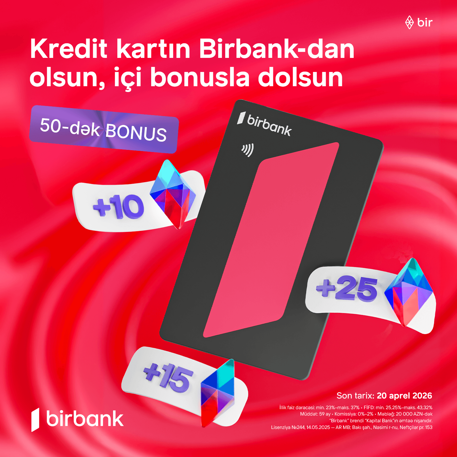 Birbank-ın “Qazandıran bahar” kampaniyası ilə əlavə bonuslar qazanın - Şəkil 1