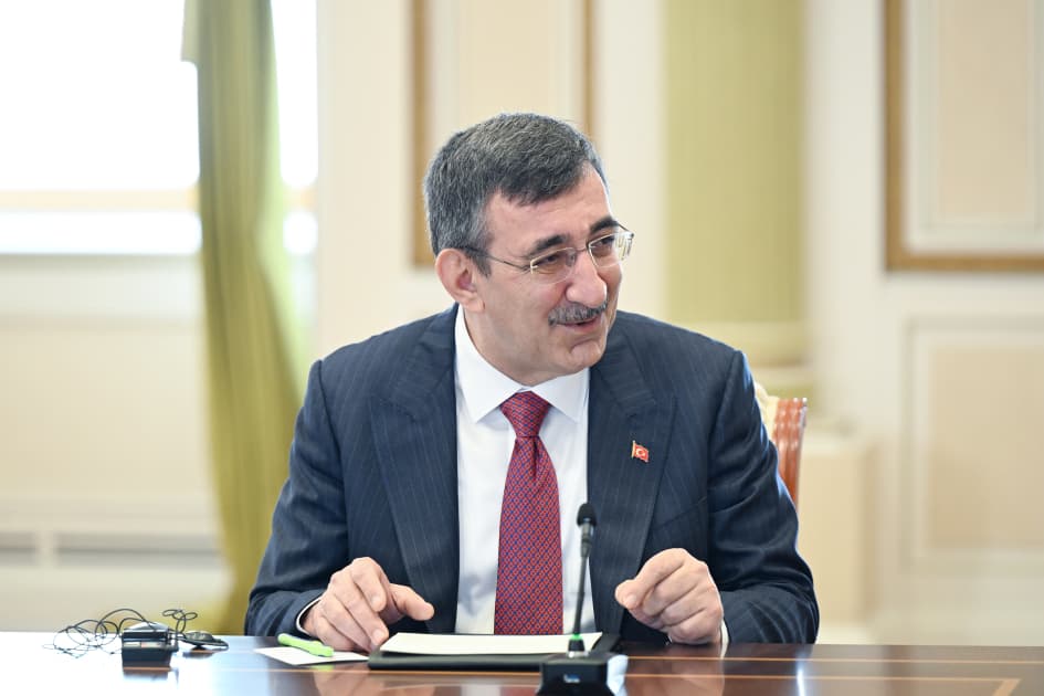 Prezident İlham Əliyev Türk Dövlətləri Təşkilatına üzv dövlətlərin hökumət başçılarının görüşünün iştirakçılarını qəbul edib - Şəkil 8
