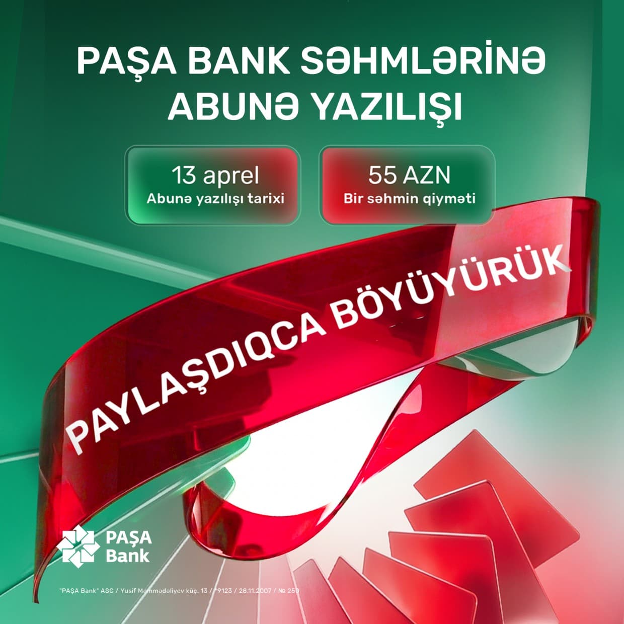 PAŞA Bank tarixi IPO-ya start verir! - Şəkil 1
