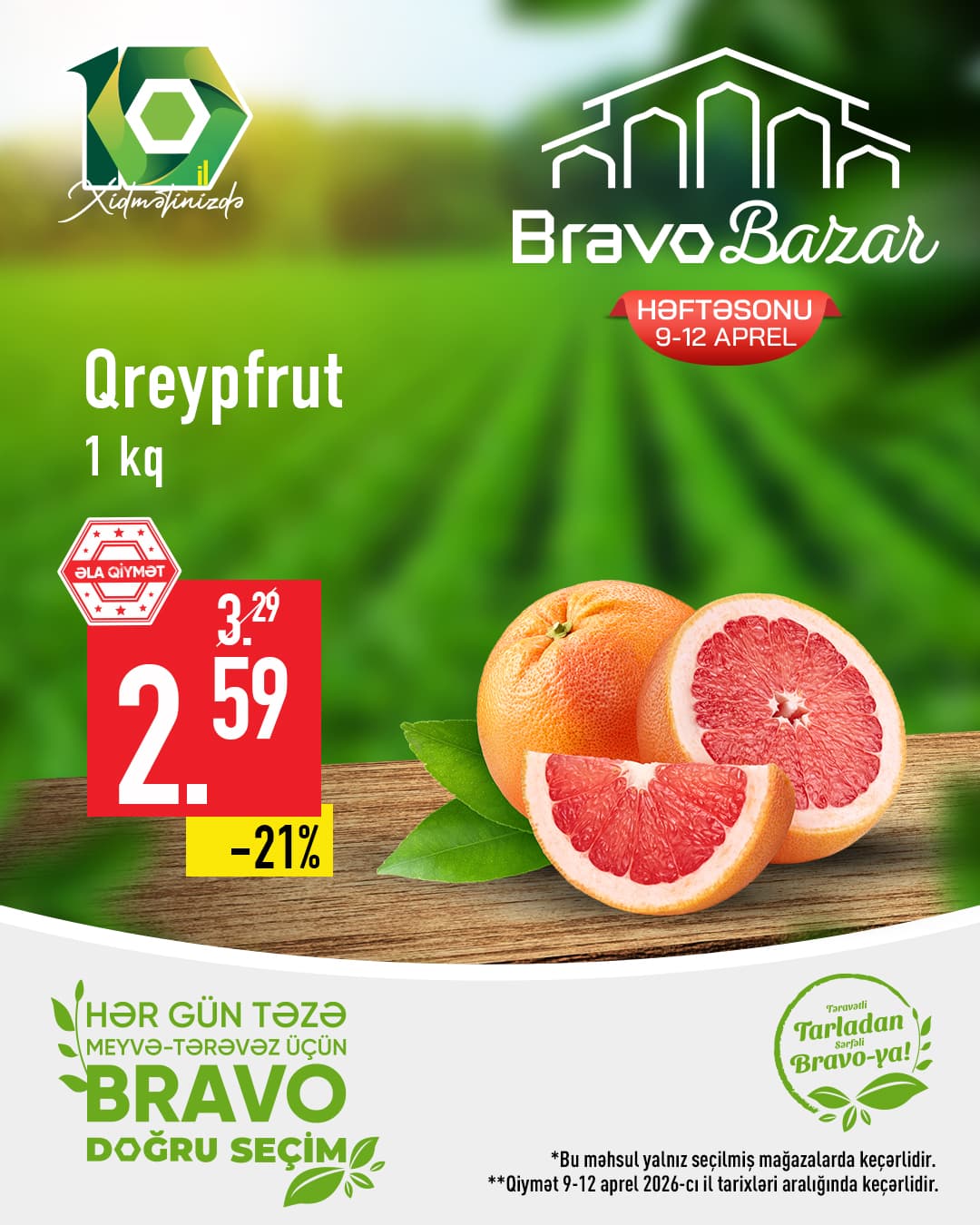 “Təravətli Tarladan Bravo-ya!” kampaniyası: limon, portağal və çiyələk ucuzlaşır - Şəkil 1