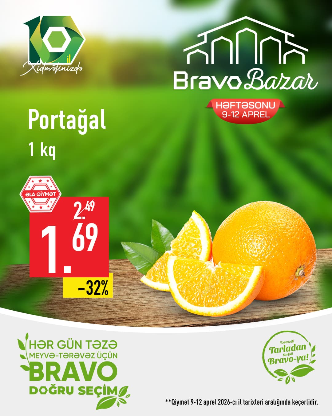 “Təravətli Tarladan Bravo-ya!” kampaniyası: limon, portağal və çiyələk ucuzlaşır - Şəkil 8