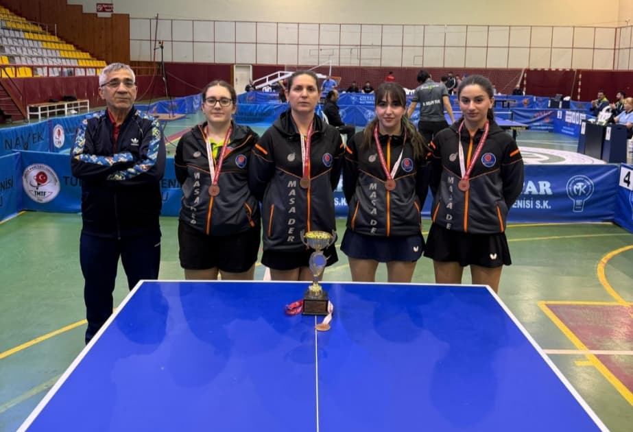 Azərbaycan stolüstü tennisçiləri Türkiyə Superliqasında bürünc medal qazanıblar