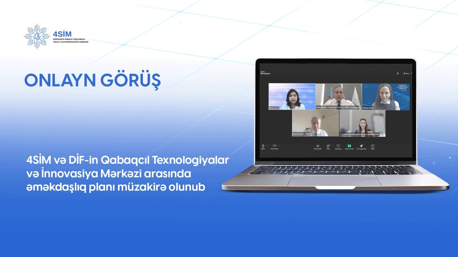 Azərbaycan Dünya İqtisadi Forumunun Mərkəzi   2026-cı il üzrə əməkdaşlıq planını müzakirə edib