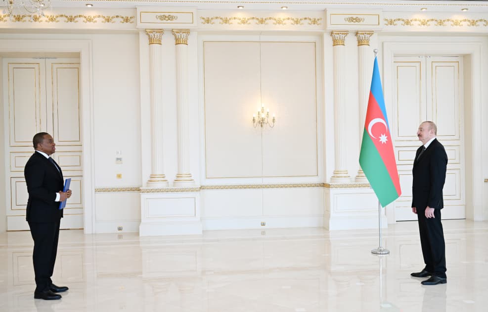 Prezident İlham Əliyev Esvatininin Azərbaycanda yeni təyin olunmuş səfirini qəbul edib - Şəkil 8