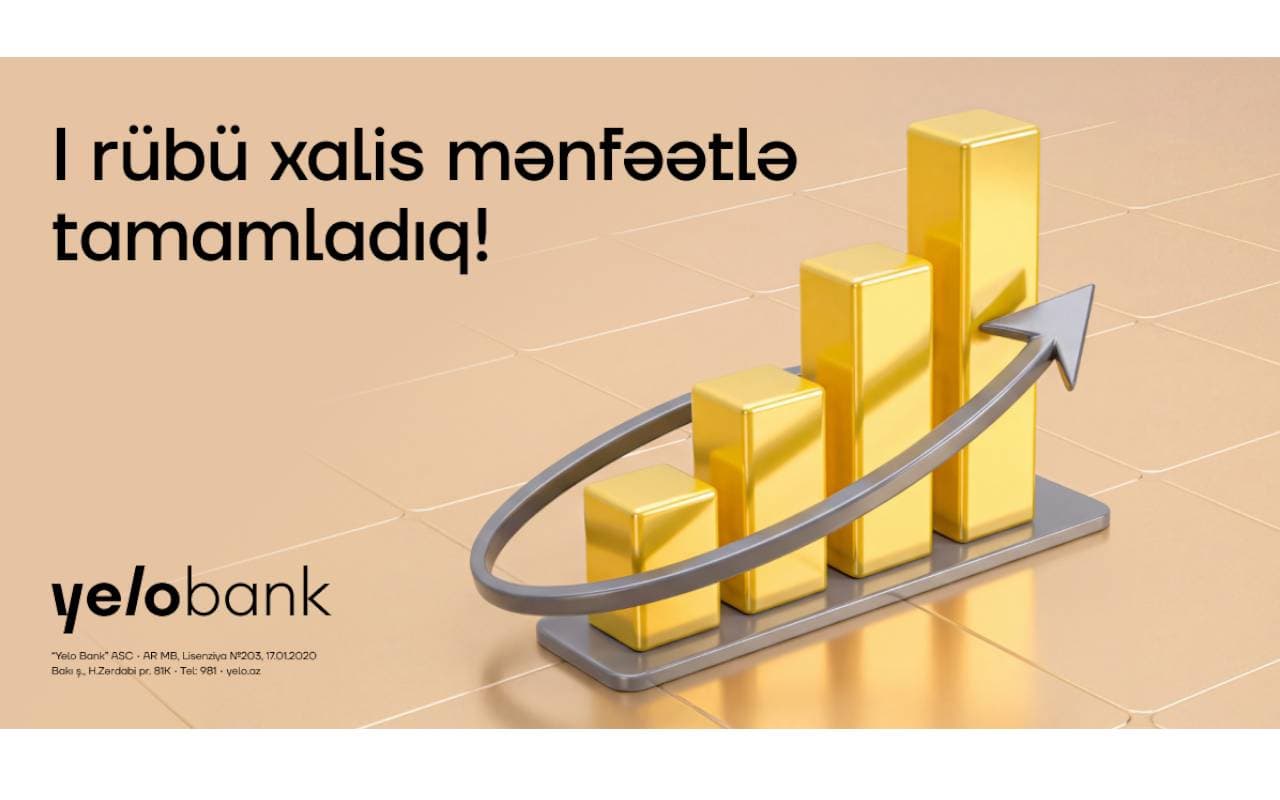 Yelo Bank ilk rübdə faiz gəlirlərini 25% artırıb