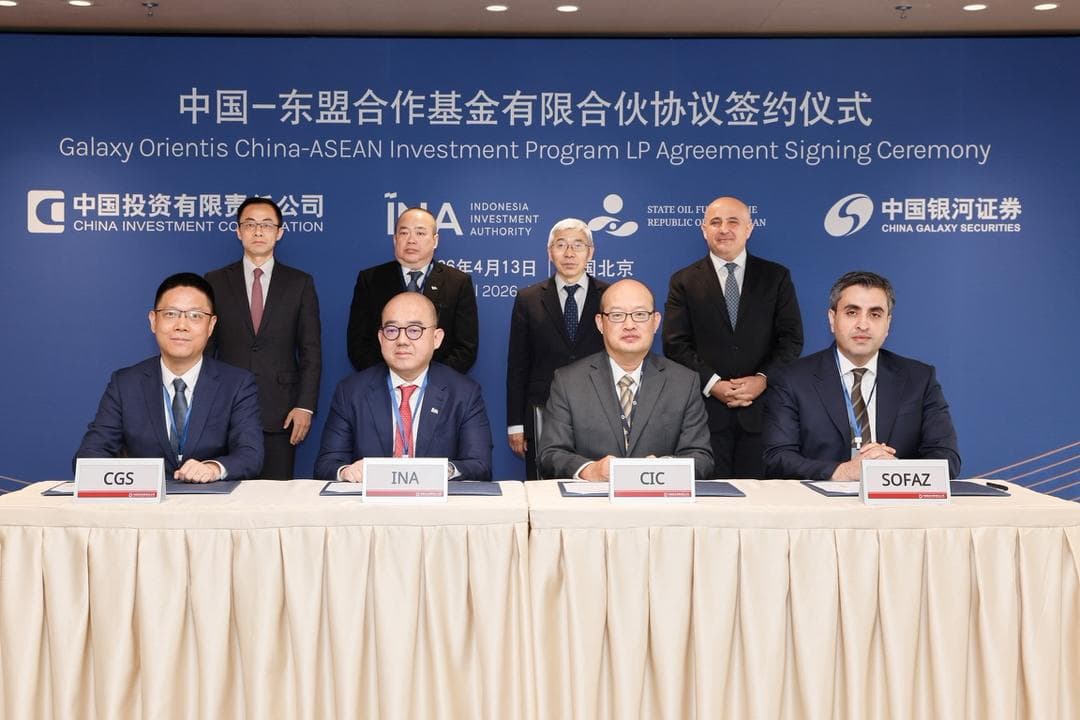 Üç suveren fond “Galaxy Orientis” Çin - ASEAN İnvestisiya Platformasının yaradılmasında iştirak edib
