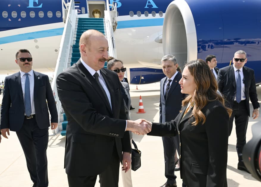 Prezident İlham Əliyev Antalya Diplomatiya Forumunda iştirak etmək üçün Türkiyəyə səfər edib - Şəkil 6