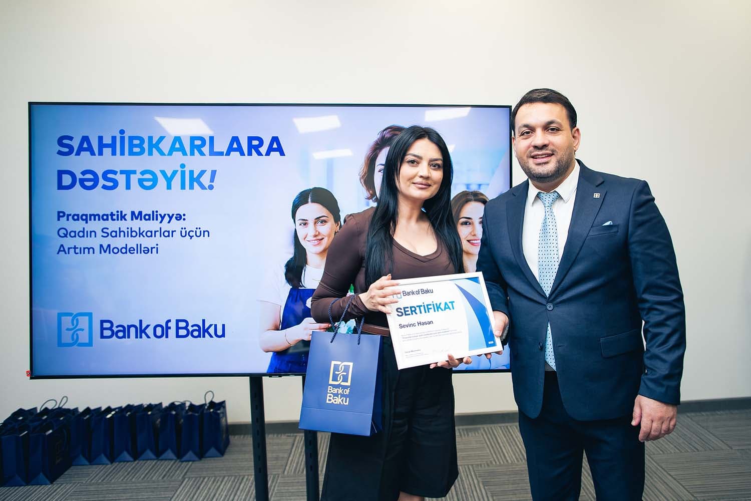 Bank of Baku-dan qadın sahibkarlara dəstək – Praqmatik maliyyə təlimi - Şəkil 10
