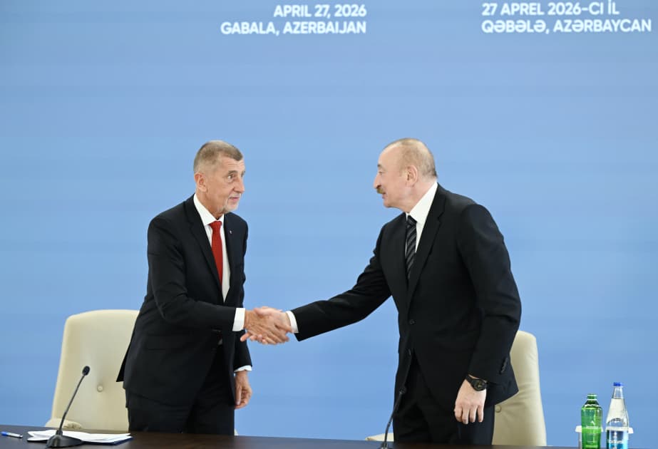 Prezident İlham Əliyevin və Andrey Babişin iştirakı ilə Azərbaycan-Çexiya biznes-forumu keçirilib - Şəkil 1