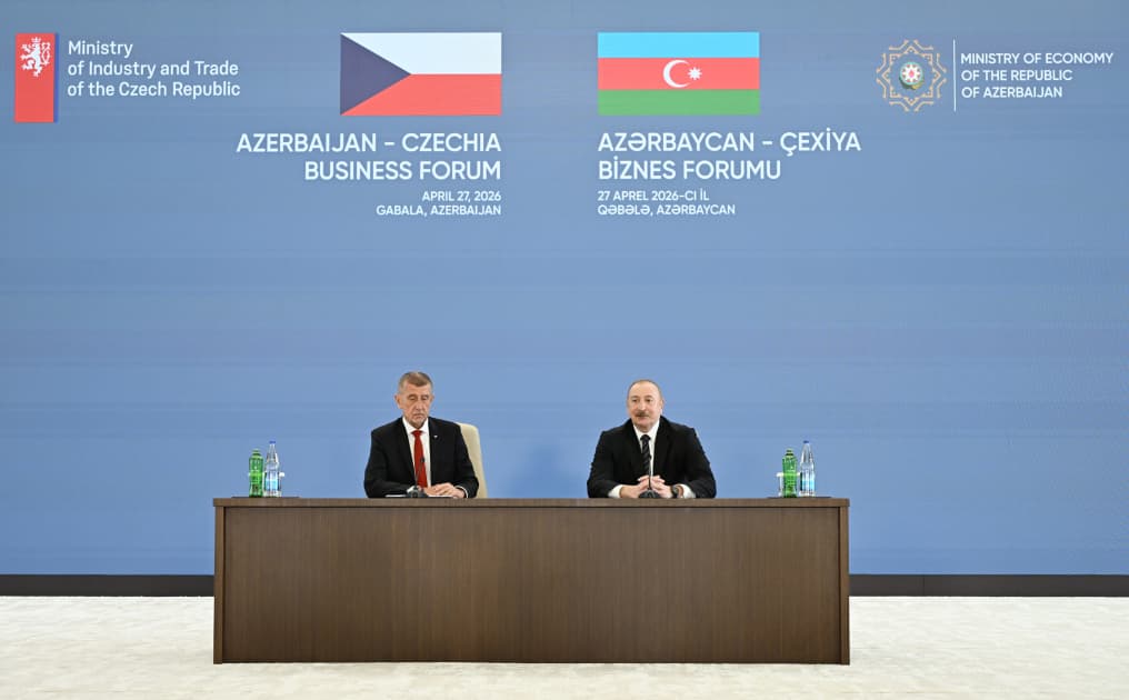 Prezident İlham Əliyevin və Andrey Babişin iştirakı ilə Azərbaycan-Çexiya biznes-forumu keçirilib