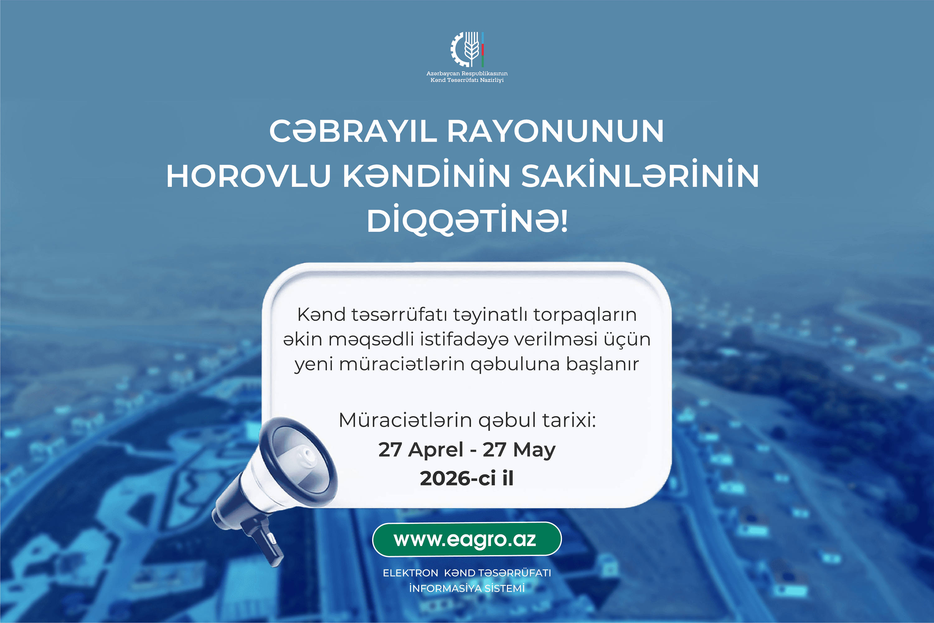 Cəbrayılın Horovlu kəndində əkin üçün torpaq müraciətlərinə start verildi Cəbrayılın Horovlu kəndində əkin üçün torpaq müraciətlərinə start verildi - Şəkil 1