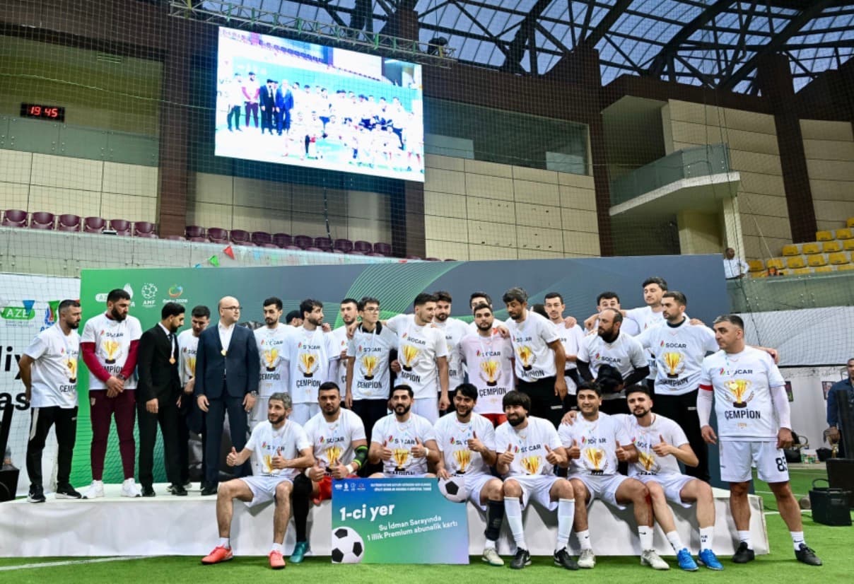 Dövlət qurumları arasında IV minifutbol turnirinin qalibi SOCAR olub