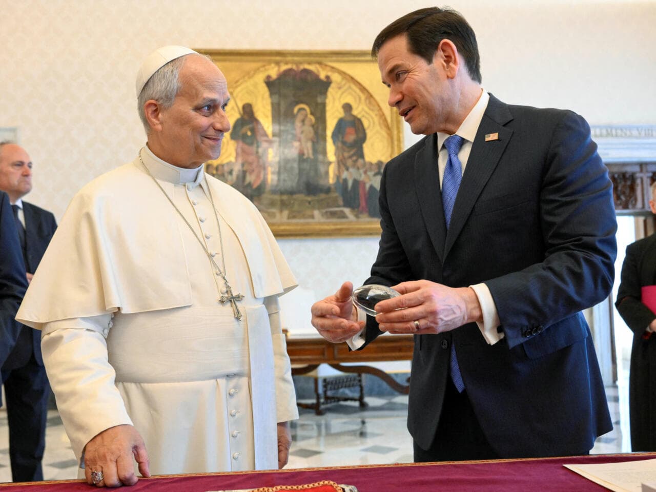 ABŞ dövlət katibi Papa XIV Leo ilə görüşüb