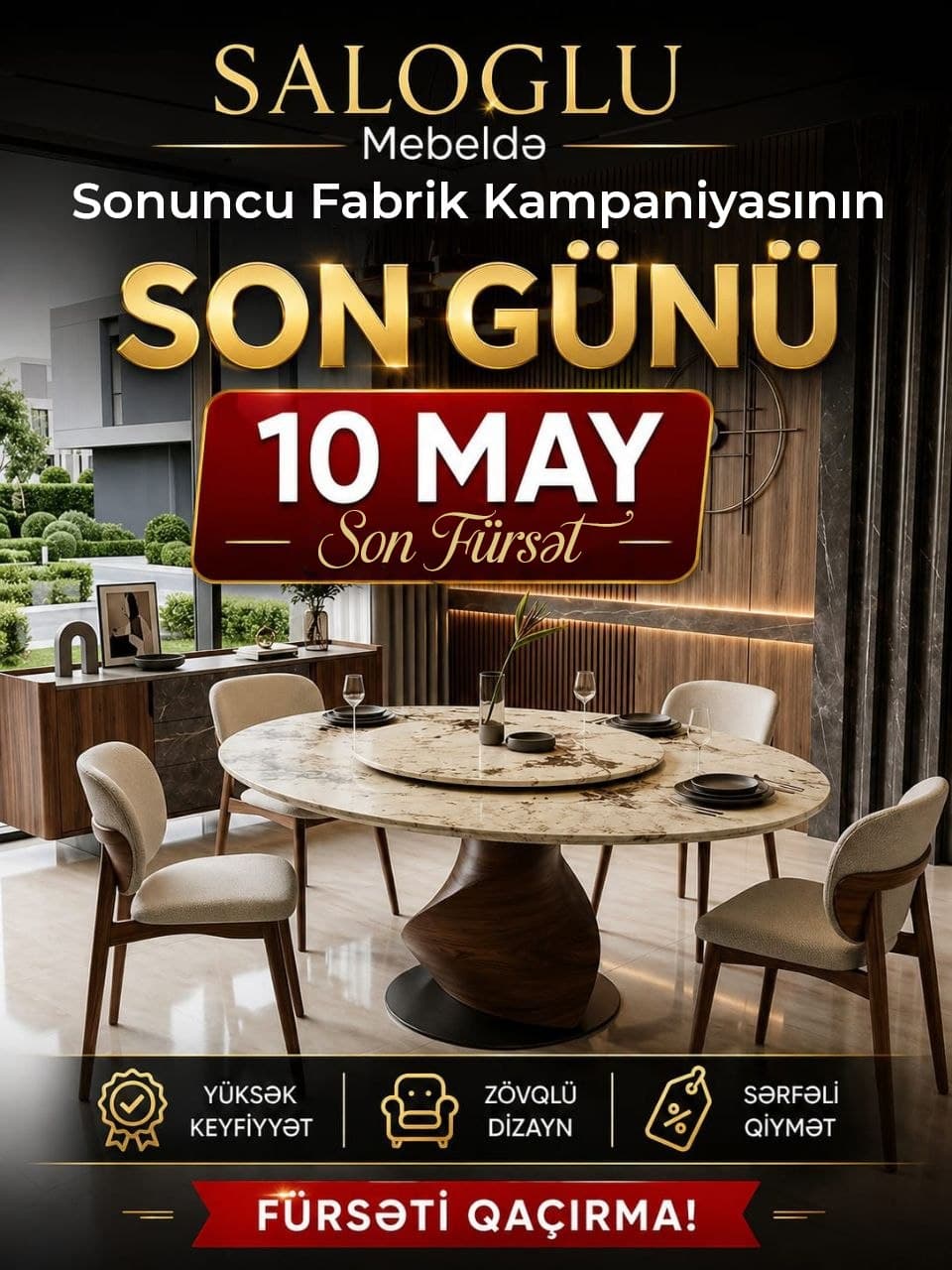 SALOGLU Mebeldə Sonuncu Fabrik Kampaniyasının Son tarixi açıqlandı - Şəkil 1