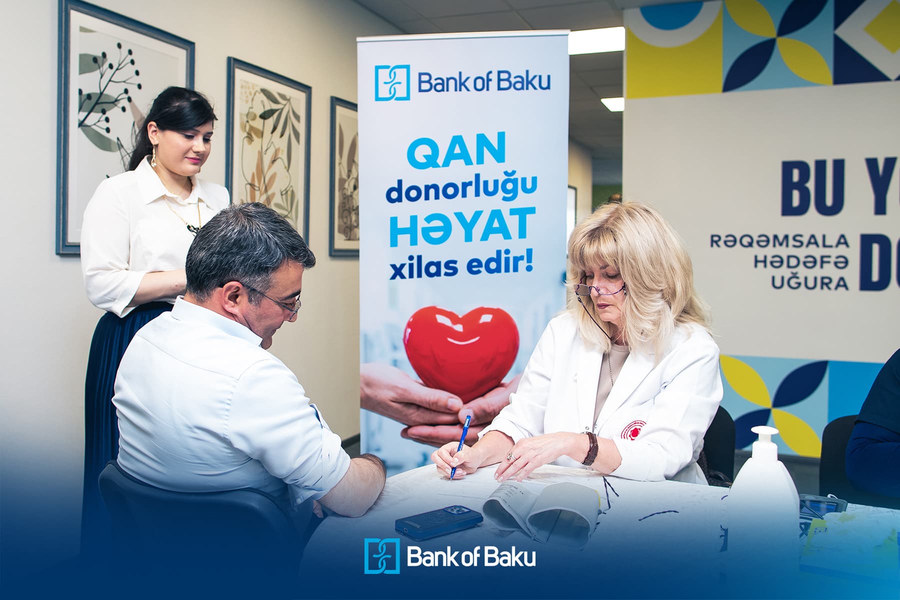 Bank of Baku qan donorluğunun əhəmiyyətini vurğulayıb – qanvermə aksiyası keçirib - Şəkil 9