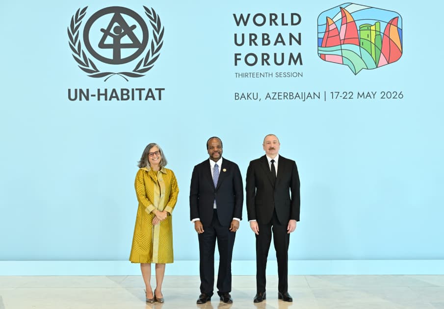 Prezident İlham Əliyev Ümumdünya Şəhərsalma Forumunun 13-cü Sessiyasının açılış mərasimində iştirak edir Prezident İlham Əliyev Ümumdünya Şəhərsalma Forumunun 13-cü Sessiyasının açılış mərasimində iştirak edir - Şəkil 4