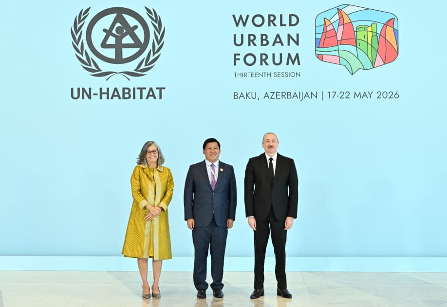 Prezident İlham Əliyev Ümumdünya Şəhərsalma Forumunun 13-cü Sessiyasının açılış mərasimində iştirak edir Prezident İlham Əliyev Ümumdünya Şəhərsalma Forumunun 13-cü Sessiyasının açılış mərasimində iştirak edir - Şəkil 12