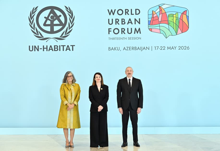Prezident İlham Əliyev Ümumdünya Şəhərsalma Forumunun 13-cü Sessiyasının açılış mərasimində iştirak edir Prezident İlham Əliyev Ümumdünya Şəhərsalma Forumunun 13-cü Sessiyasının açılış mərasimində iştirak edir - Şəkil 14