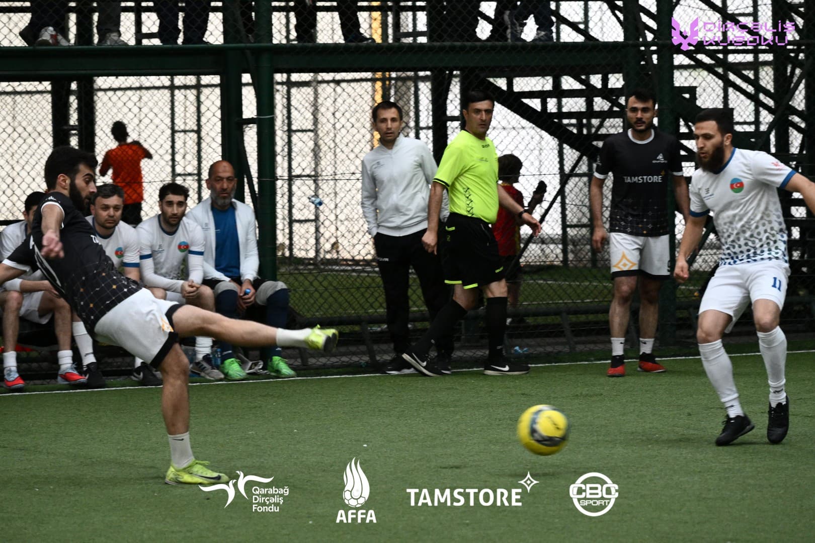 “Dirçəliş Kuboku” xeyriyyə futbol turnirinin yarımfinal oyunları keçirilib - Şəkil 26