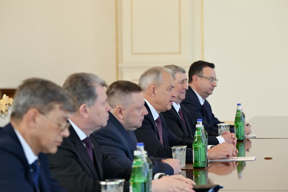 Prezident İlham Əliyev Belarus Milli Assambleyası Nümayəndələr Palatasının sədrini qəbul edib - Şəkil 2