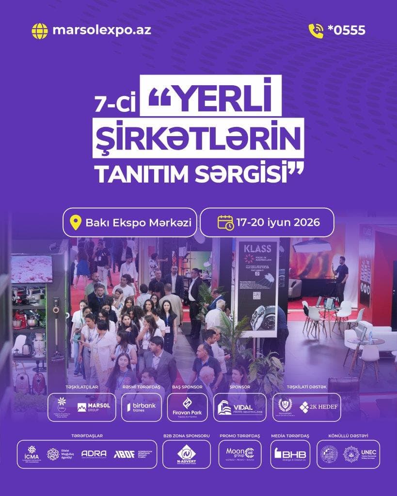 “Yerli şirkətlərin tanıtım sərgisi”ndə məhsul və xidmətlərini təqdim etmək istəyən mikro və kiçik sahibkarların nəzərinə! - Şəkil 1