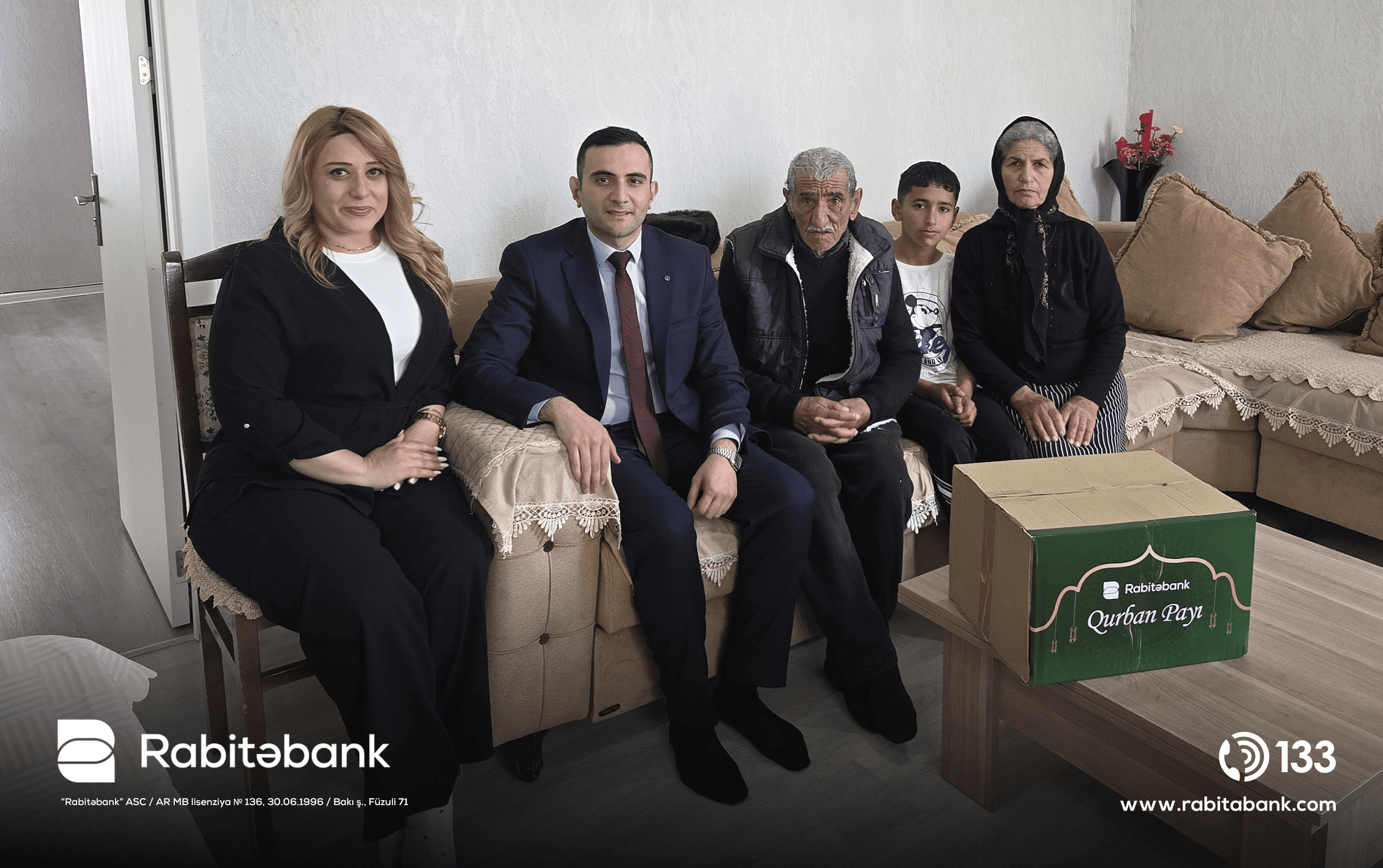 Rabitəbank Qurban bayramında Qarabağda yaşayan şəhid və qazi ailələrini ziyarət edib - Şəkil 1