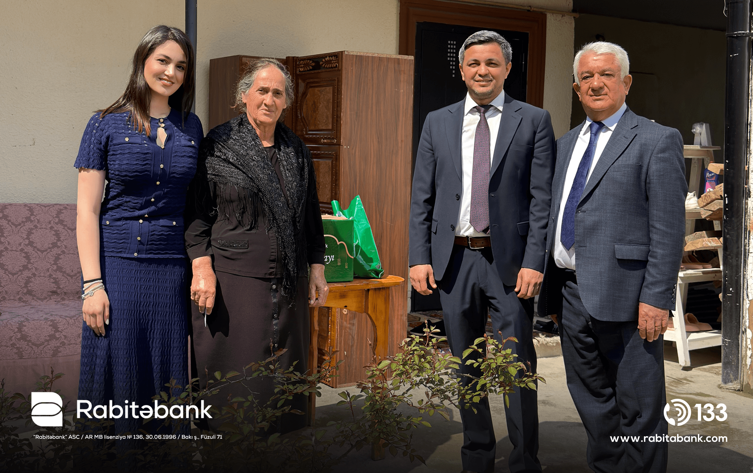 Rabitəbank Qurban bayramında Qarabağda yaşayan şəhid və qazi ailələrini ziyarət edib - Şəkil 11