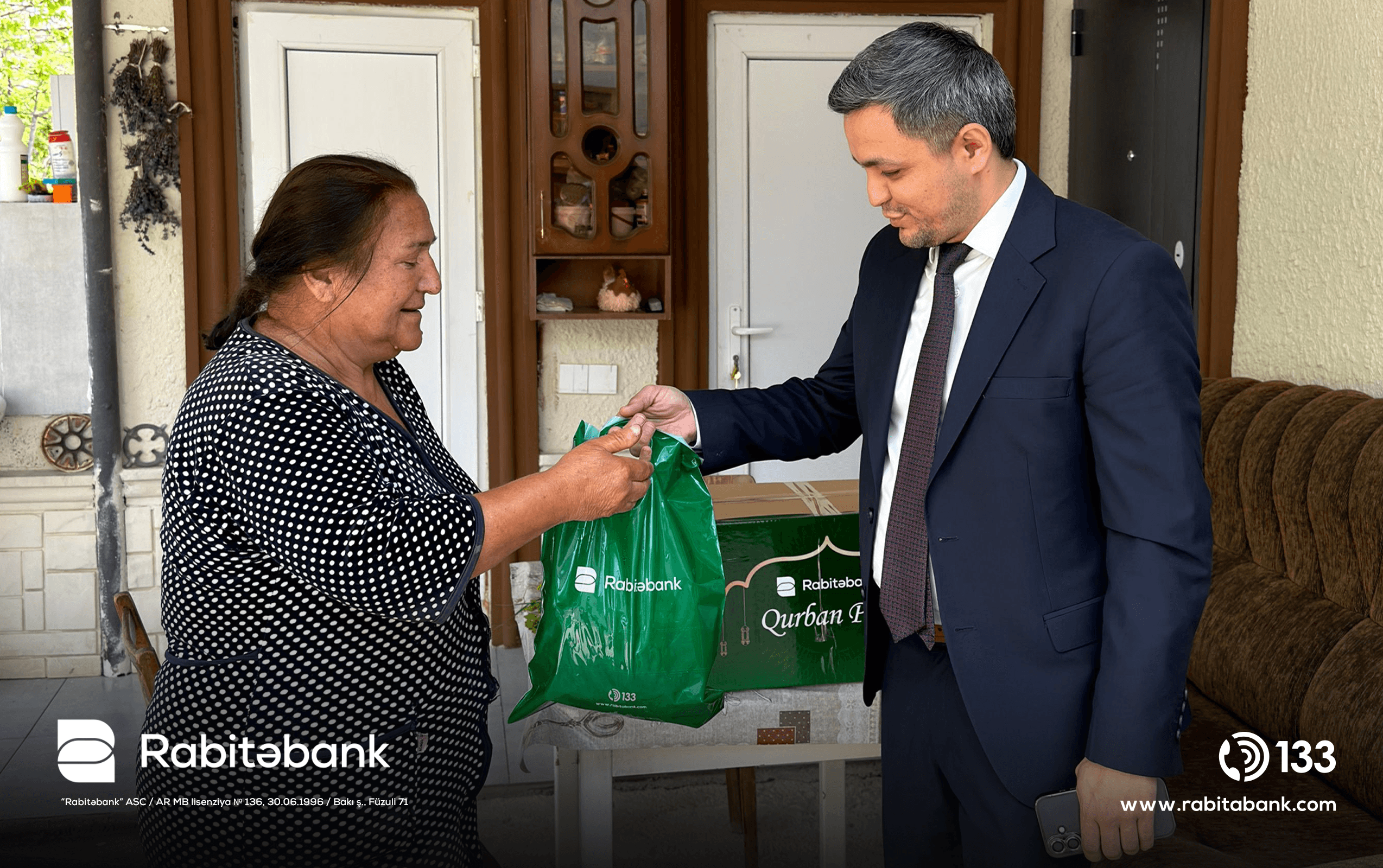 Rabitəbank Qurban bayramında Qarabağda yaşayan şəhid və qazi ailələrini ziyarət edib - Şəkil 15