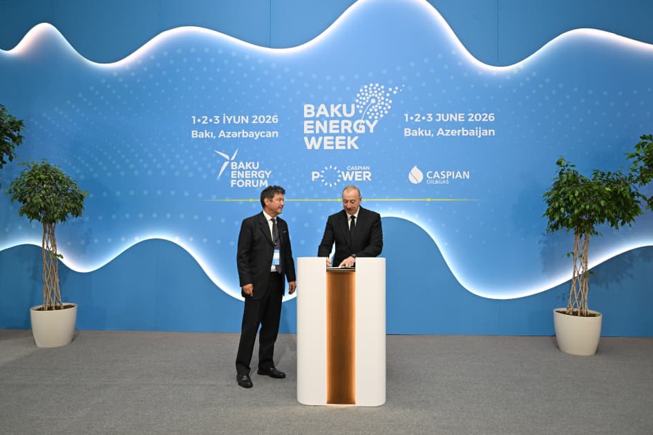 Prezident İlham Əliyev Bakı 31-ci “Baku Energy Forum”un rəsmi açılış mərasimində iştirak edib - Şəkil 1