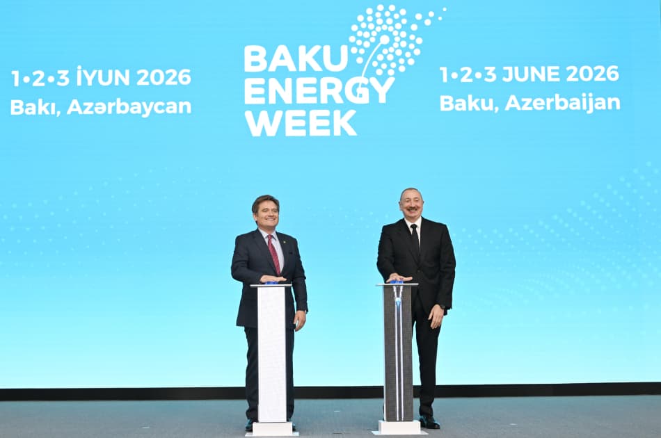 Prezident İlham Əliyev Bakı 31-ci “Baku Energy Forum”un rəsmi açılış mərasimində iştirak edib - Şəkil 21