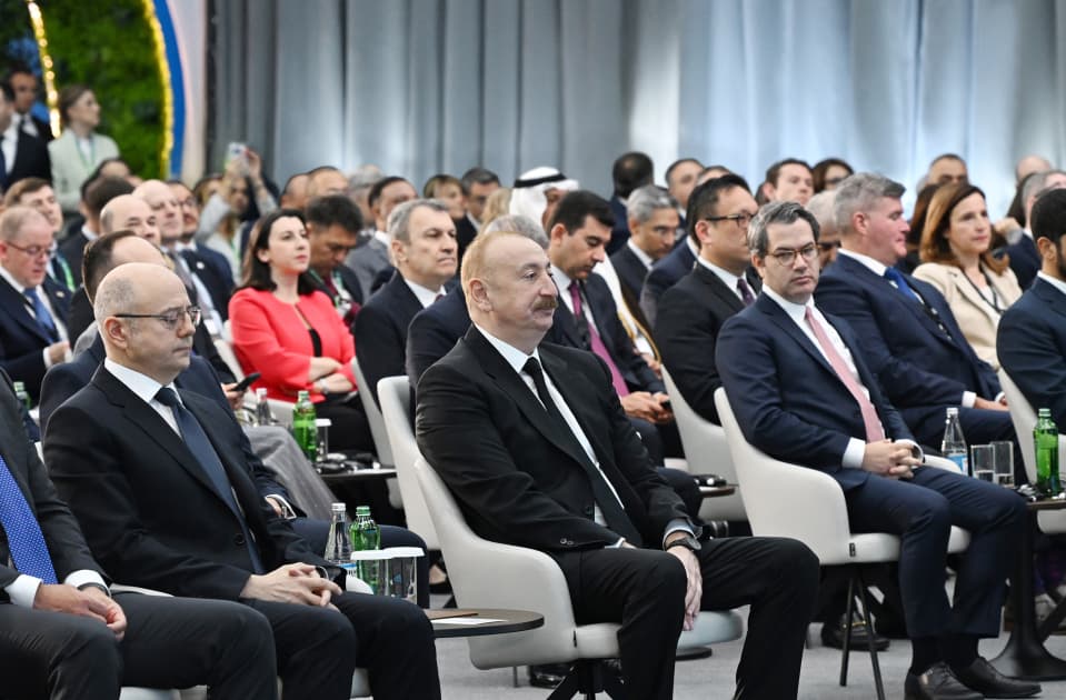 Prezident İlham Əliyev Bakı 31-ci “Baku Energy Forum”un rəsmi açılış mərasimində iştirak edib - Şəkil 31