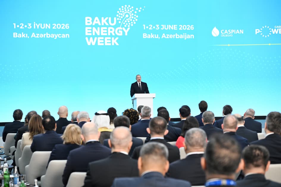 Prezident İlham Əliyev Bakı 31-ci “Baku Energy Forum”un rəsmi açılış mərasimində iştirak edib - Şəkil 36