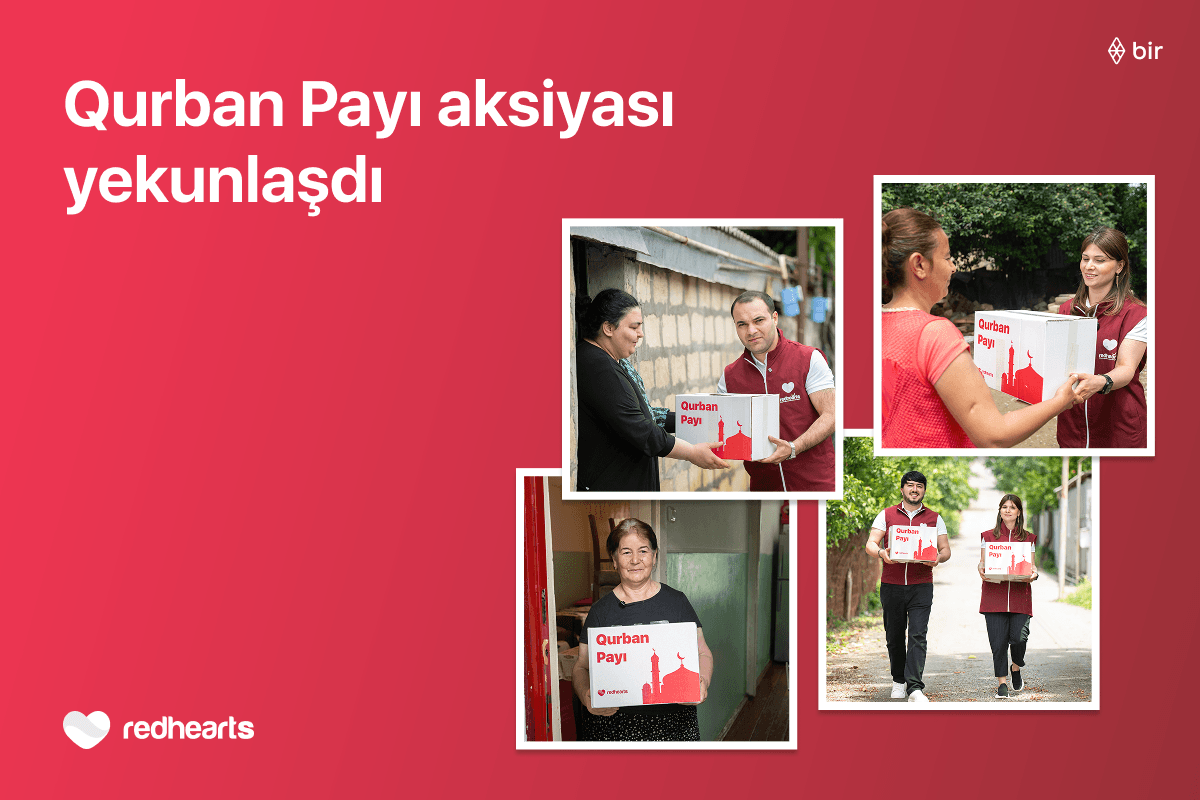 Qırmızı Ürəklər Fondunun “Qurban payı” aksiyası çərçivəsində 400 ailəyə yardım edildi
