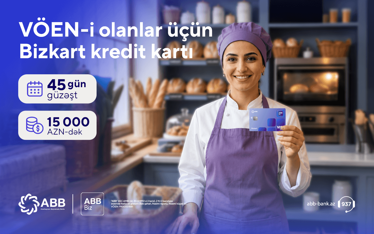 ABB-dən kiçik sahibkarlara böyük imkanlar yaradan biznes kartı — 2
