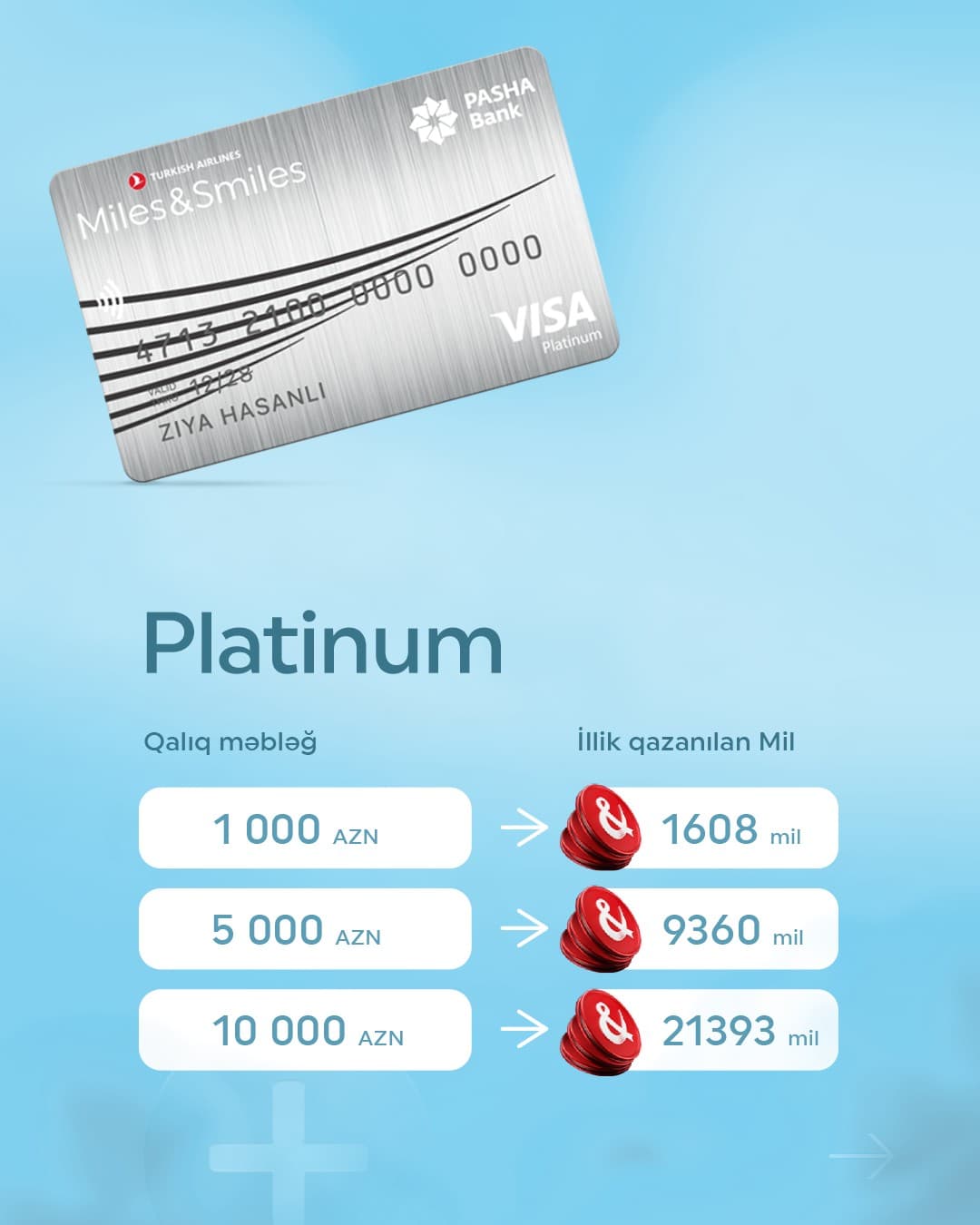 Xərcləmədən də mil qazanmaq mümkündür: “Miles&Smiles PAŞA Bank” kartlarında yeni funksionallıq — 3